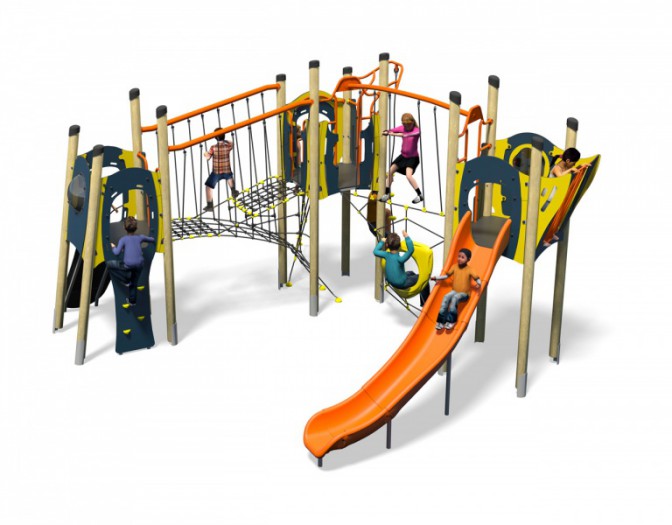 Boogie-Woogie-Plus-Blue-Yellow-Inc-Kids-Plastic-Slide