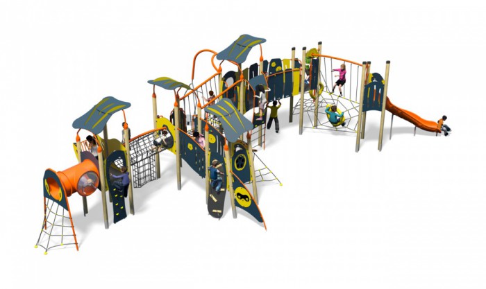 Dubstep-Plus-Blue-Yellow-Inc-Roofs-Inc-Kids-Plastic-Slide