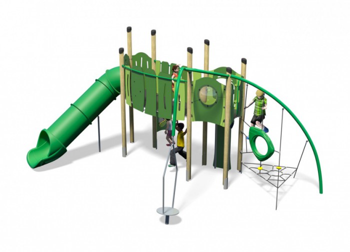 Freestyle-Plus-All-Green-Inc-Kids-Plastic-Slide
