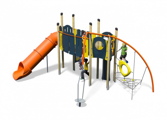 Freestyle-Plus-Blue-Yellow-Inc-Kids-Plastic-Slide