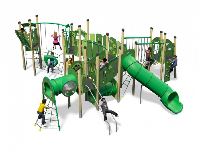 Rock-n-Roll-Plus-All-Green-Inc-Kids-Plastic-Slide