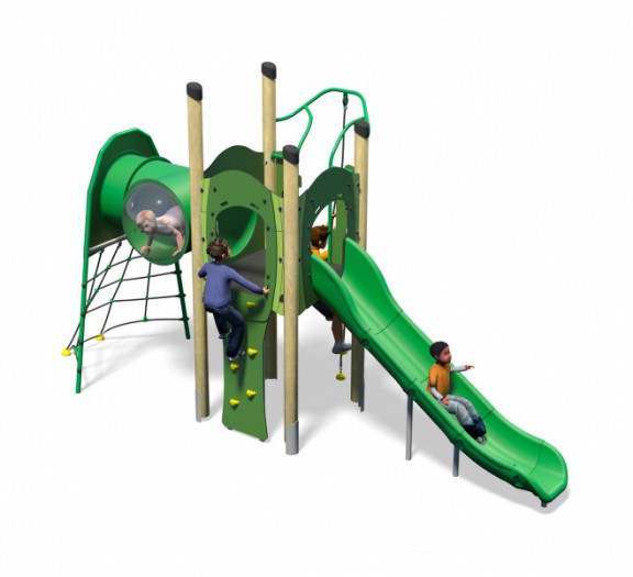 Samba-Plus-All-Green-Inc-Kids-Plastic-Slide