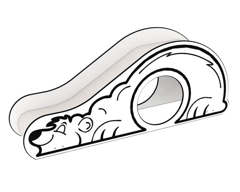 Polar bear open slide