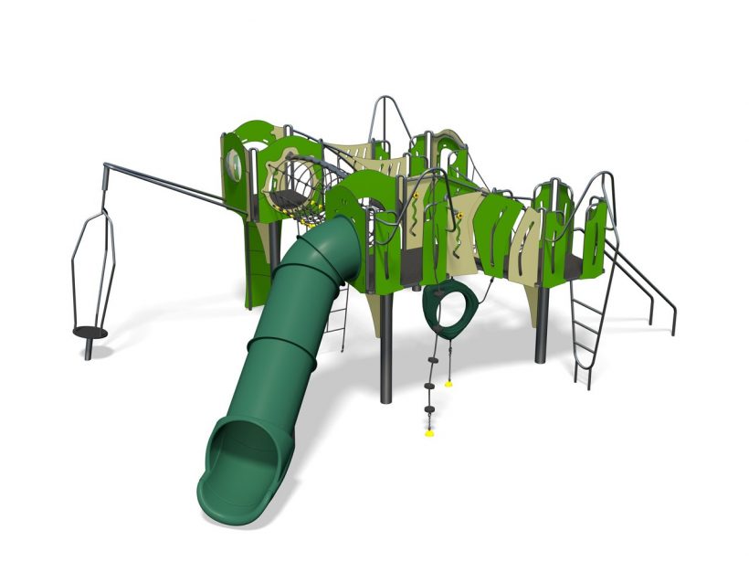barcelona_plus-all_green-plastic_tube_slide