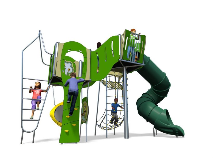 st_louis_plus-all_green-plastic_slide-kids
