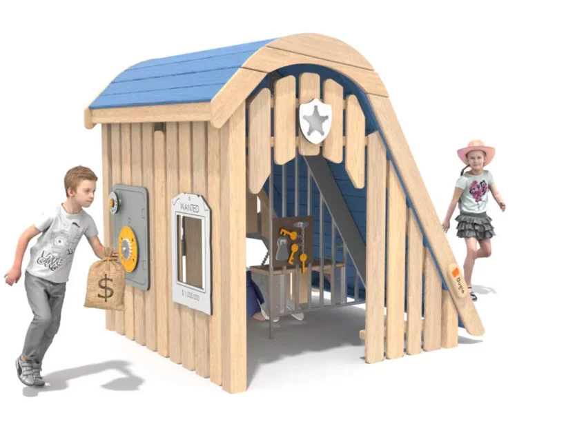 Maisonnette Bois et Bleus banque