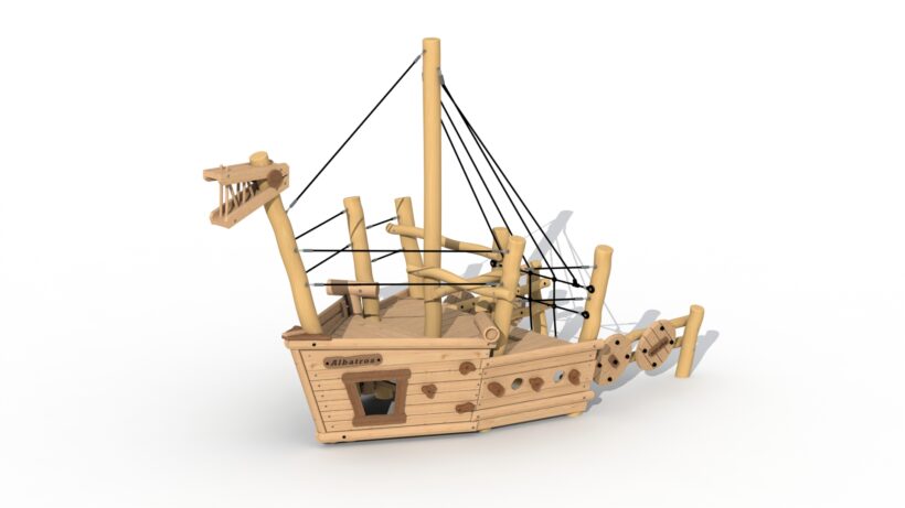 Bateau Pirate Albatros (Proue) Robinier