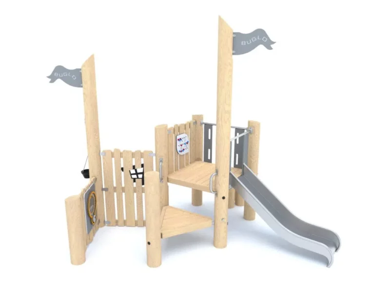 Aire de jeux robinier toboggan