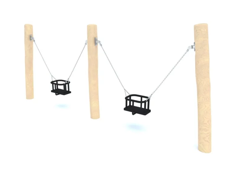 Balançoire Double Simple Robinier 2