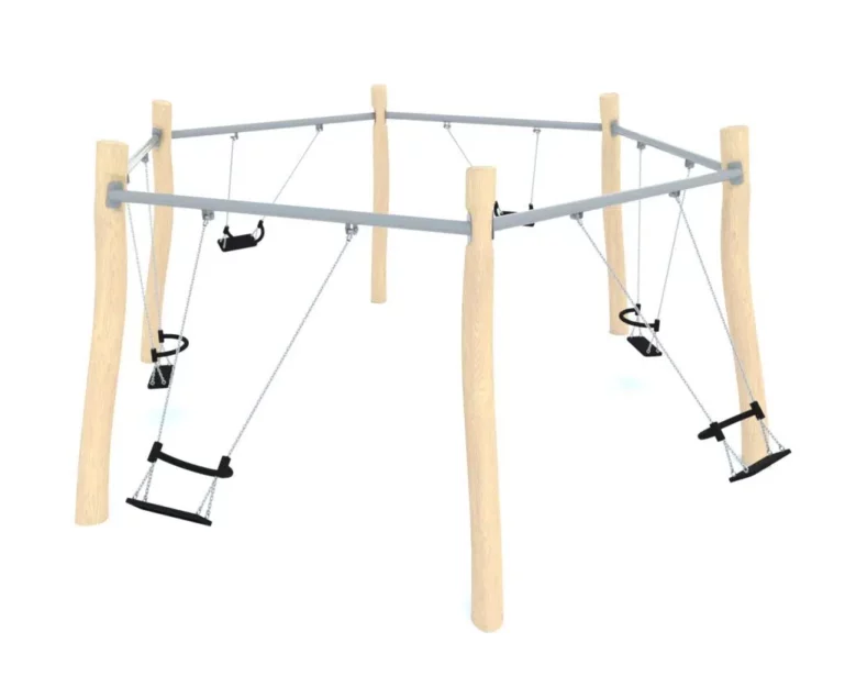 Balançoires sextuple Simple Robinier