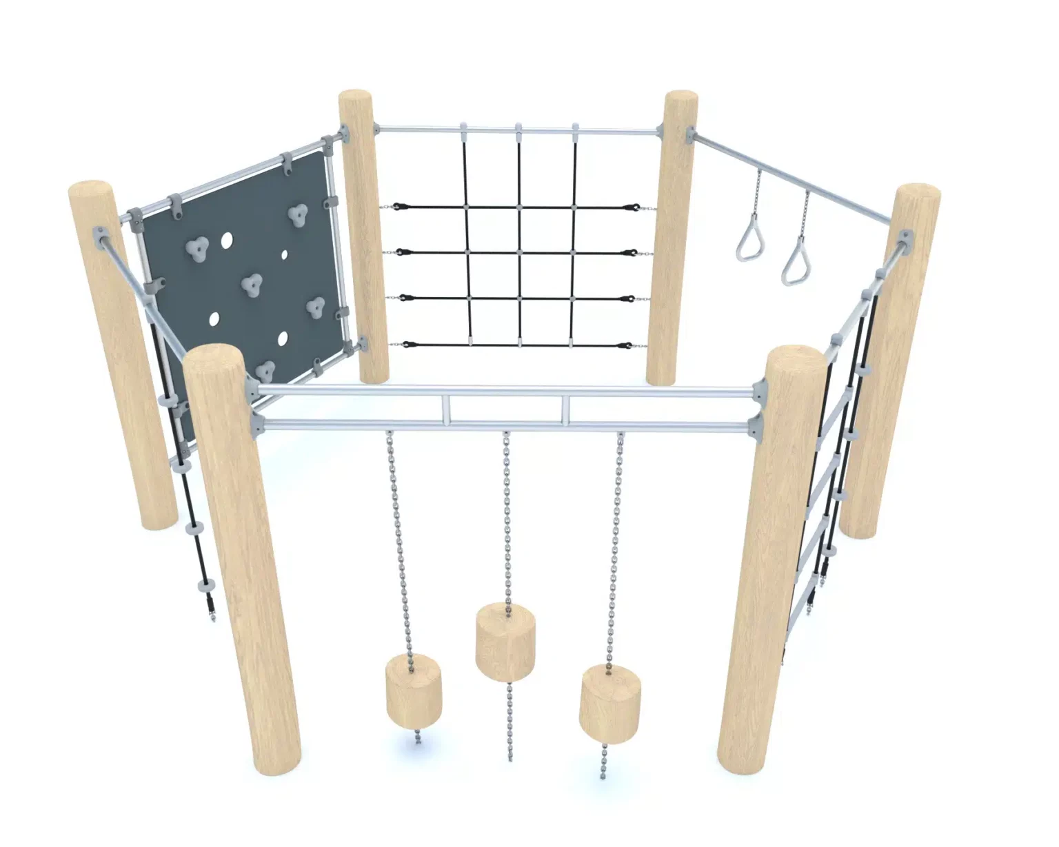 Structure escalade robinier exa