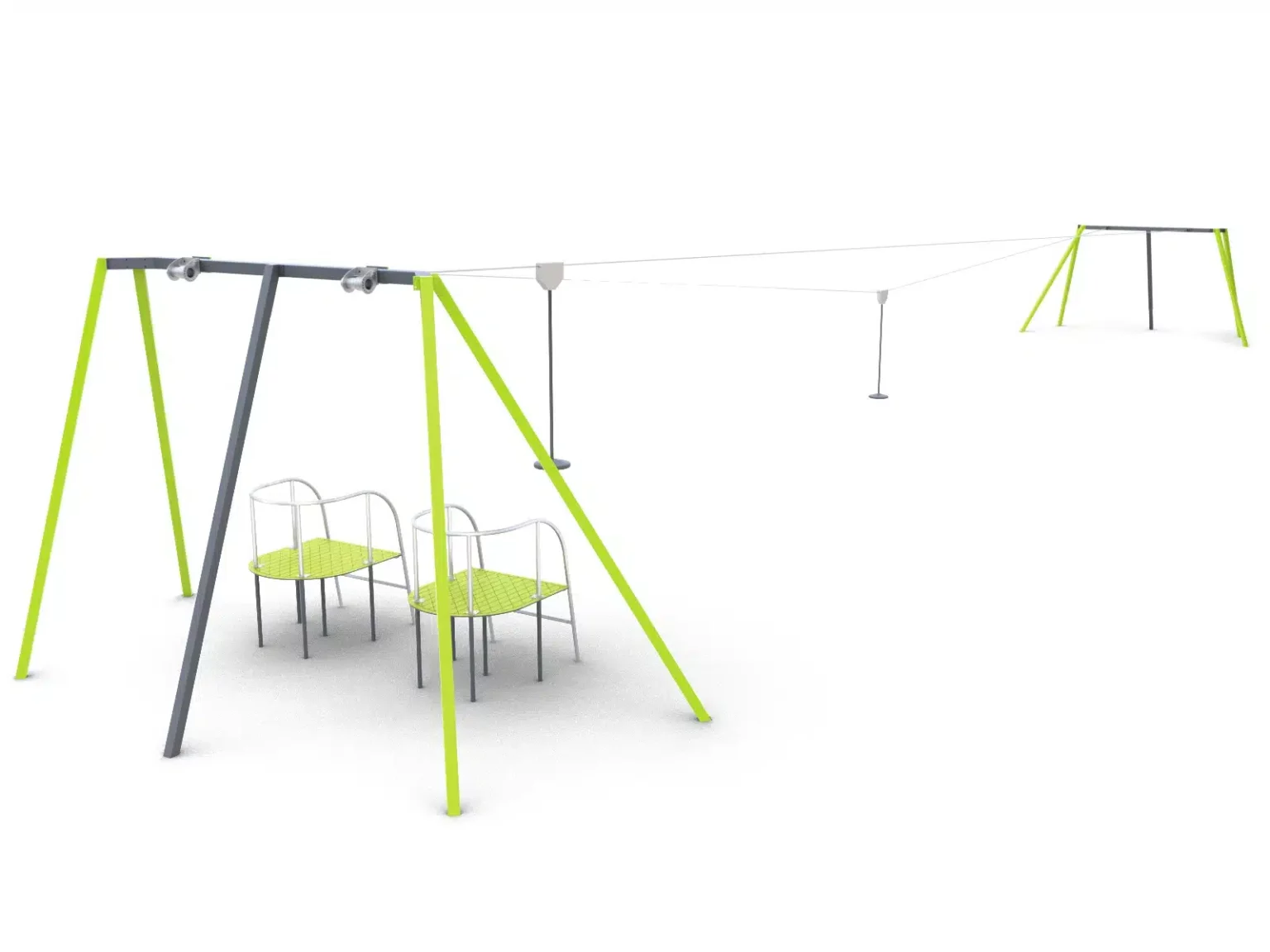 Tyrolienne Odyssée Acier 33m