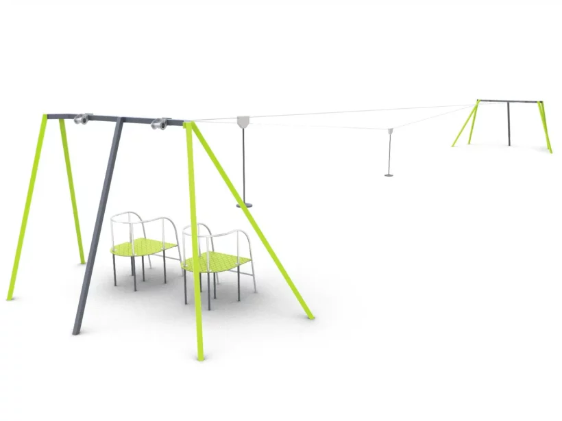 Tyrolienne Odyssée Acier 33m