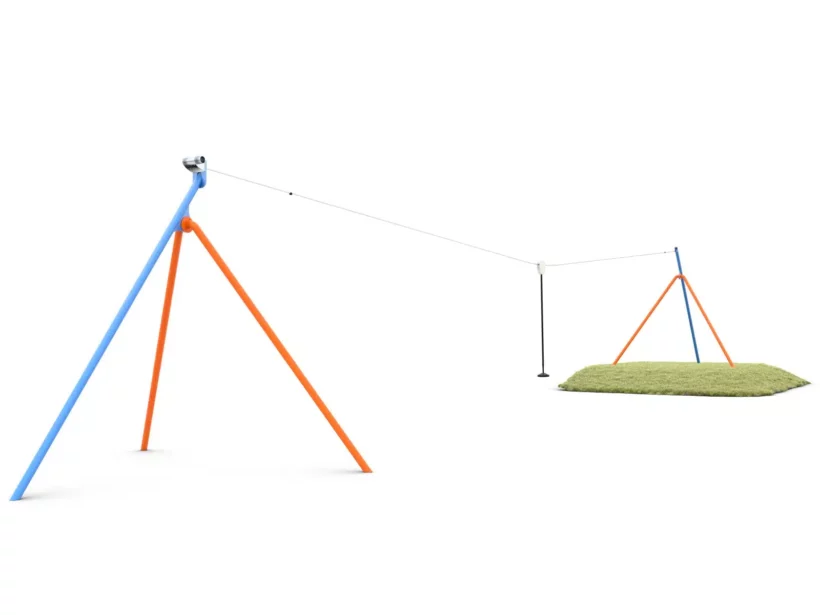 Tyrolienne Forêt Acier 25m
