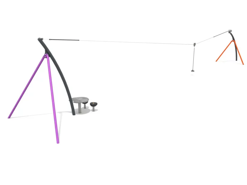 Tyrolienne Aile Acier 23m