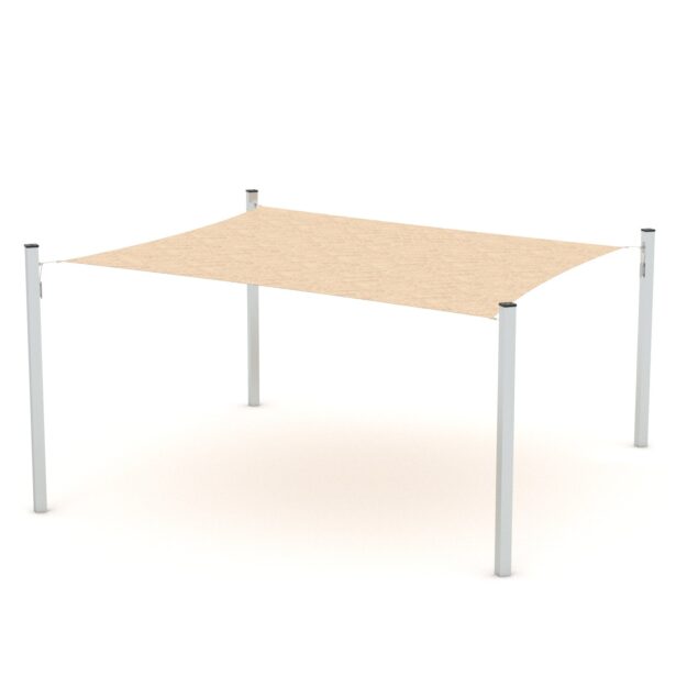 Voile d'ombrage Simple carré 4 pieds