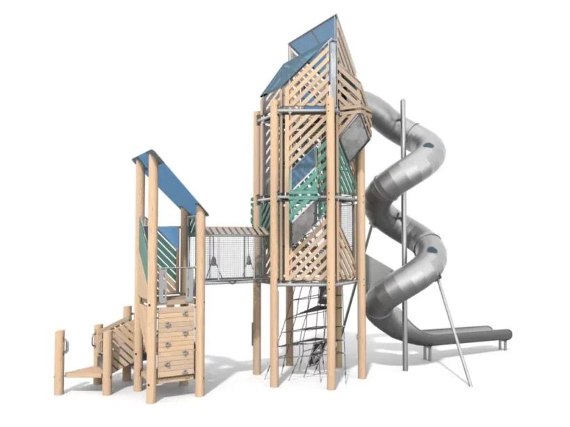 Tour Solaire Duo Mini Toboggan Robinier