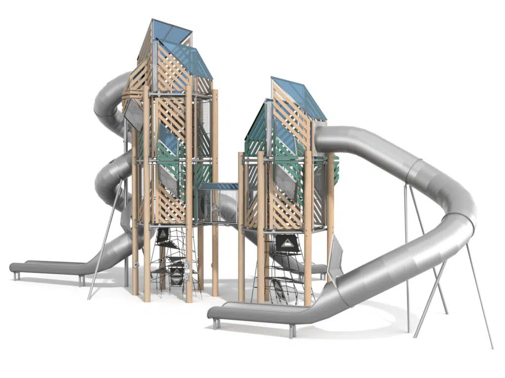 Tour Solaire Double Toboggan Triple Robinier