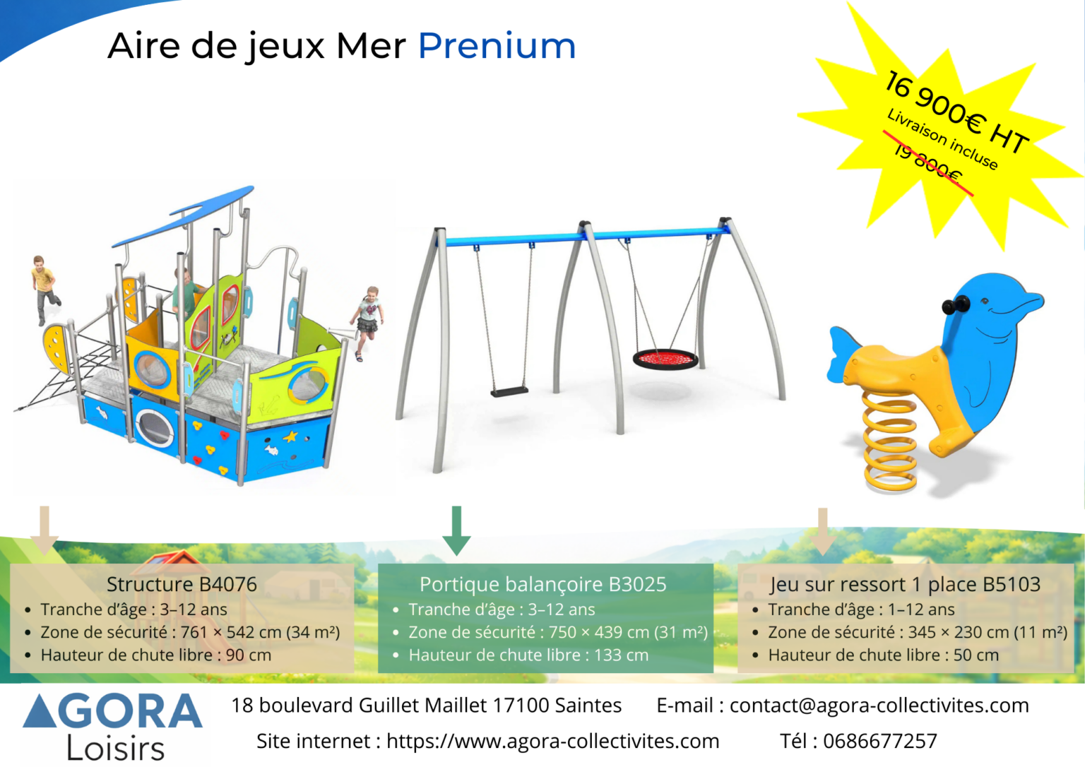 Offre aire de jeux Mer Prenium