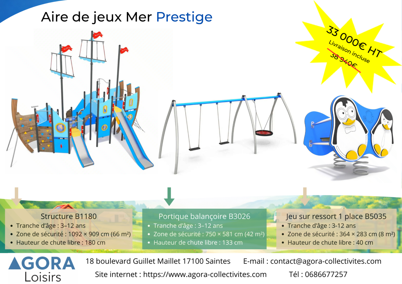 Offre aire de jeux Mer Prestige