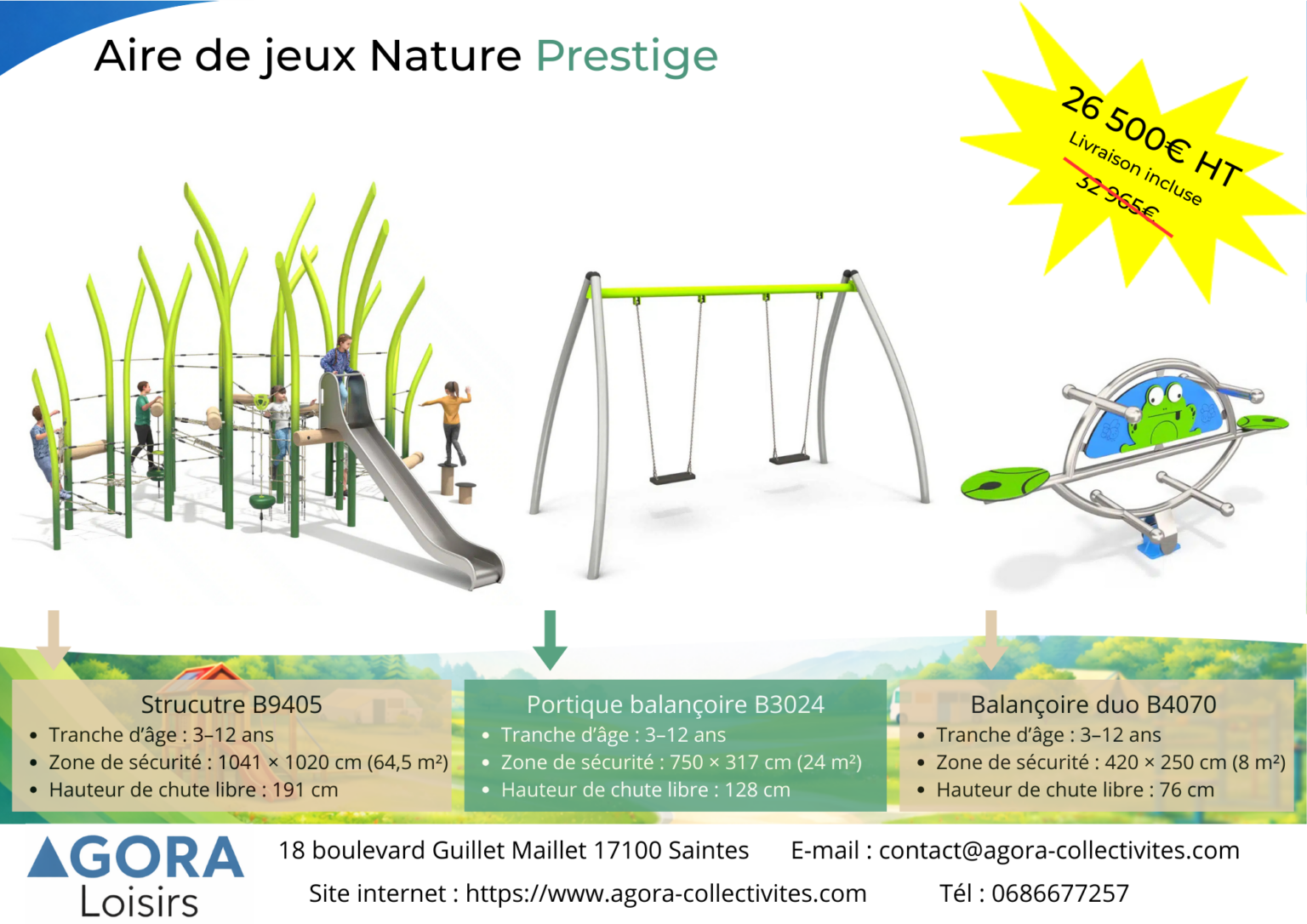 Offre aire de jeux Nature Prestige