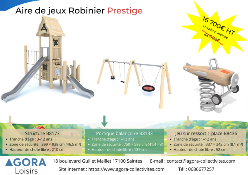 Offre aire de jeux Robinier Prestige